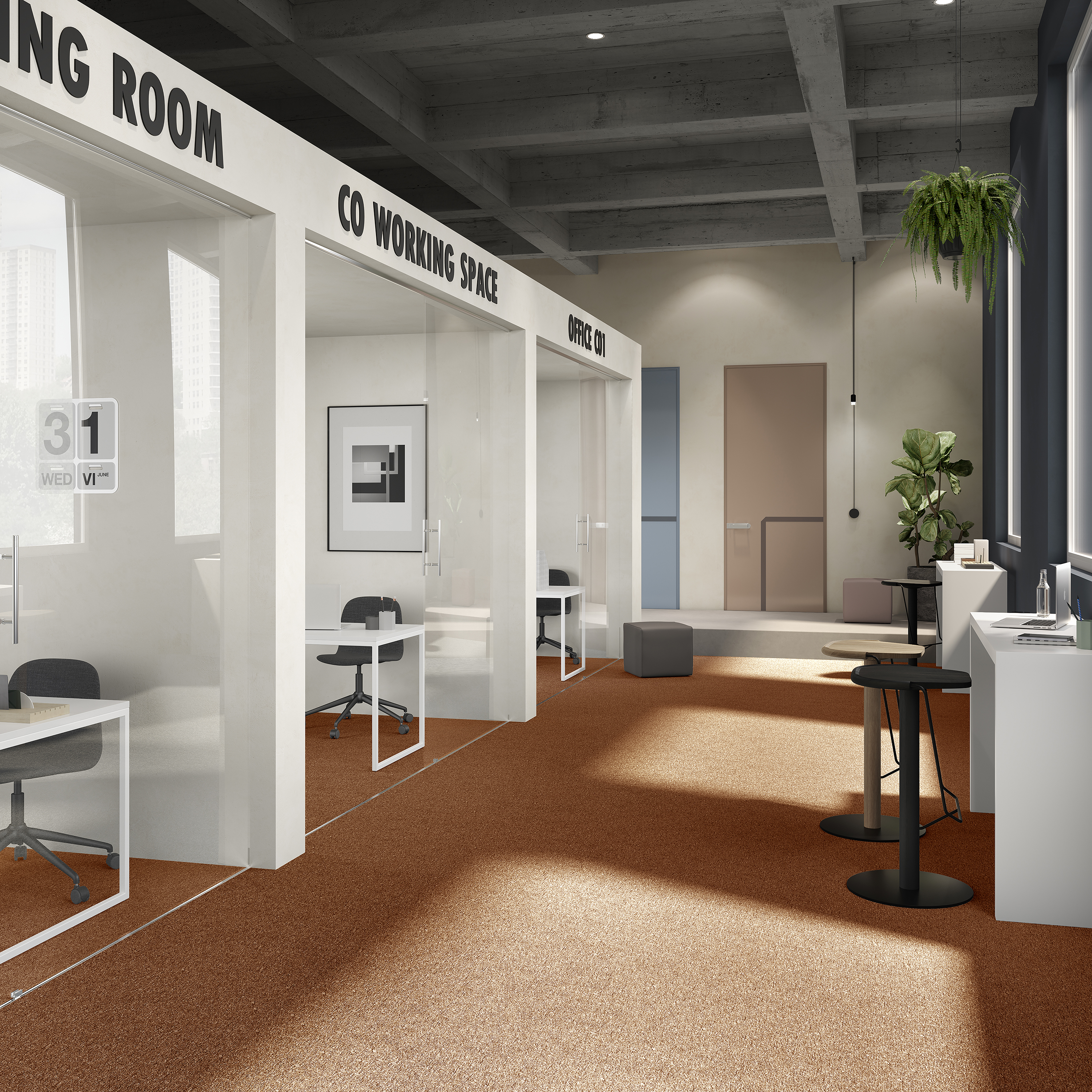 Ковровая плитка Medusa Tile 84 (500*500*5 мм) — купить в Волгодонске