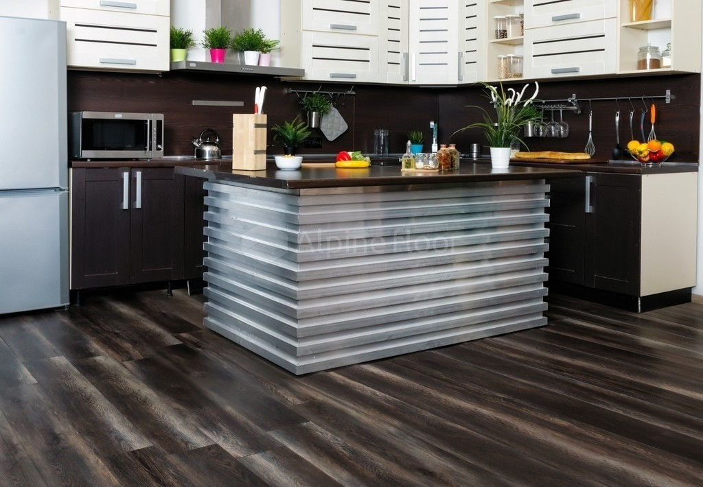 Кварцвиниловая плитка "Alpine Floor" Орех Темный  (1219*184*2мм) — купить в Волгодонске