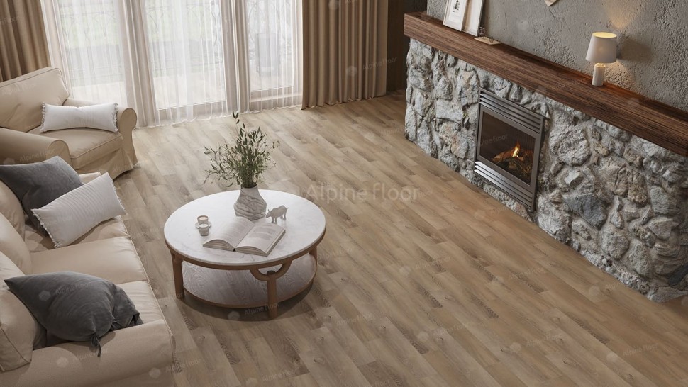 Виниловая плитка "Alpine Floor" Parquet LVT Дуб Синистра (590*118*2,5 мм) — купить в Волгодонске