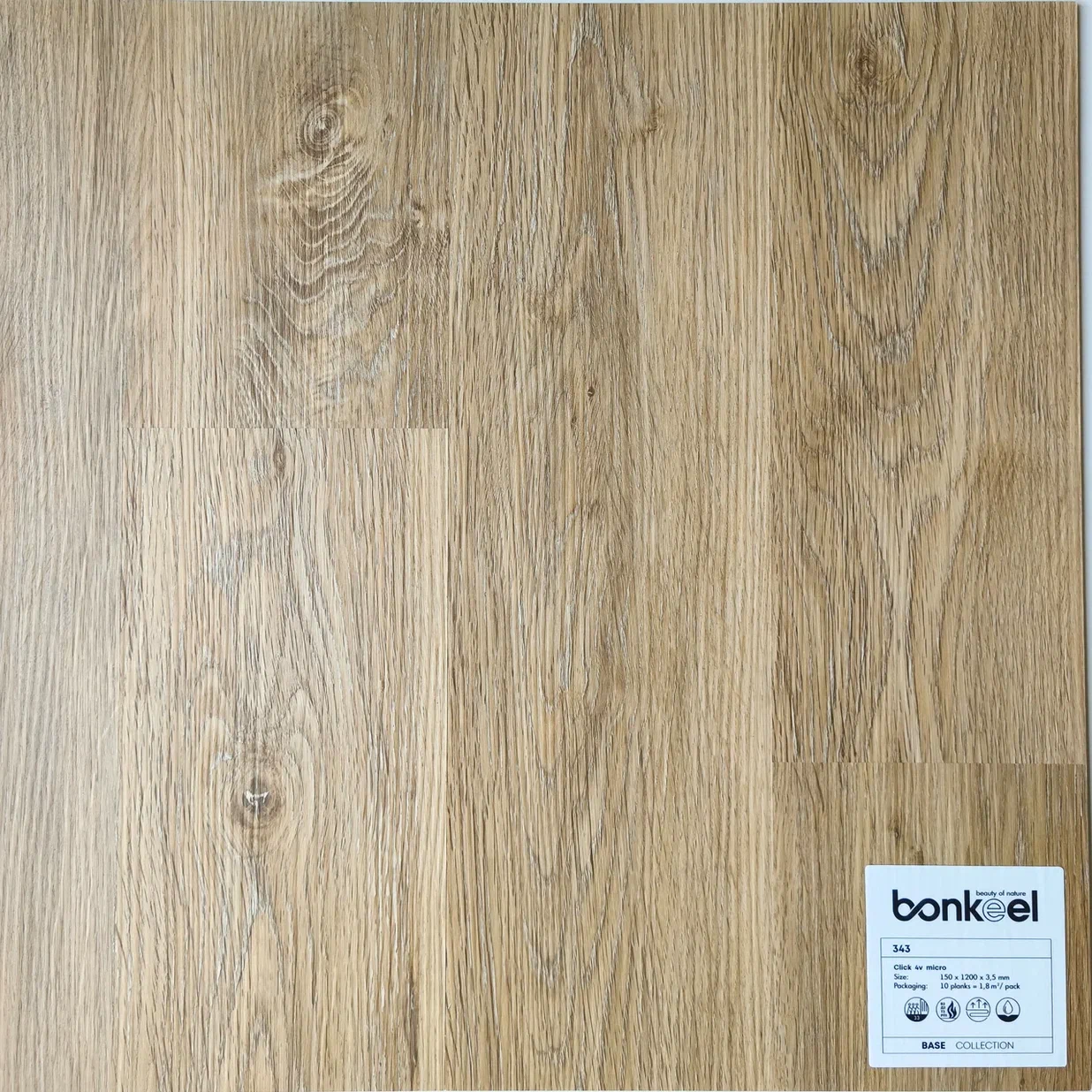 Плитка ПВХ "Bonkeel" Base New 343 (1220*150*3,5 мм) — купить в Волгодонске