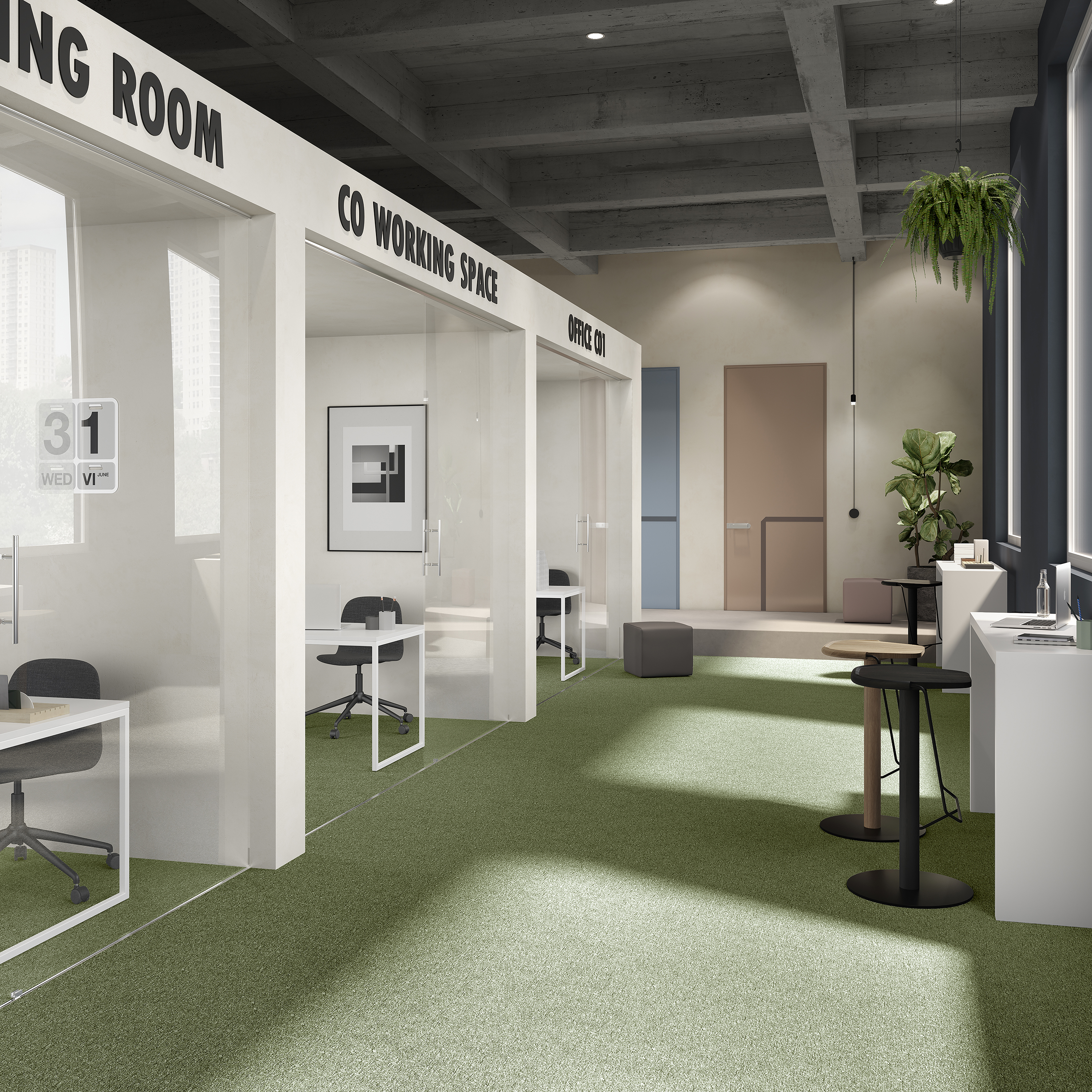 Ковровая плитка Medusa Tile 21 (500*500*5 мм) — купить в Волгодонске