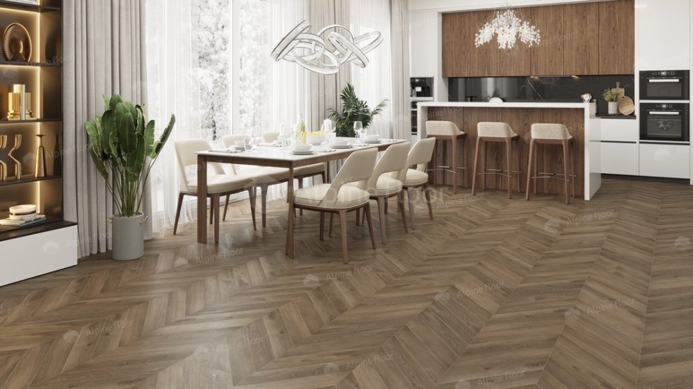 LVT плитка "Alpine Floor" Дуб Насыщенный (555*127*2,5 мм) — купить в Волгодонске
