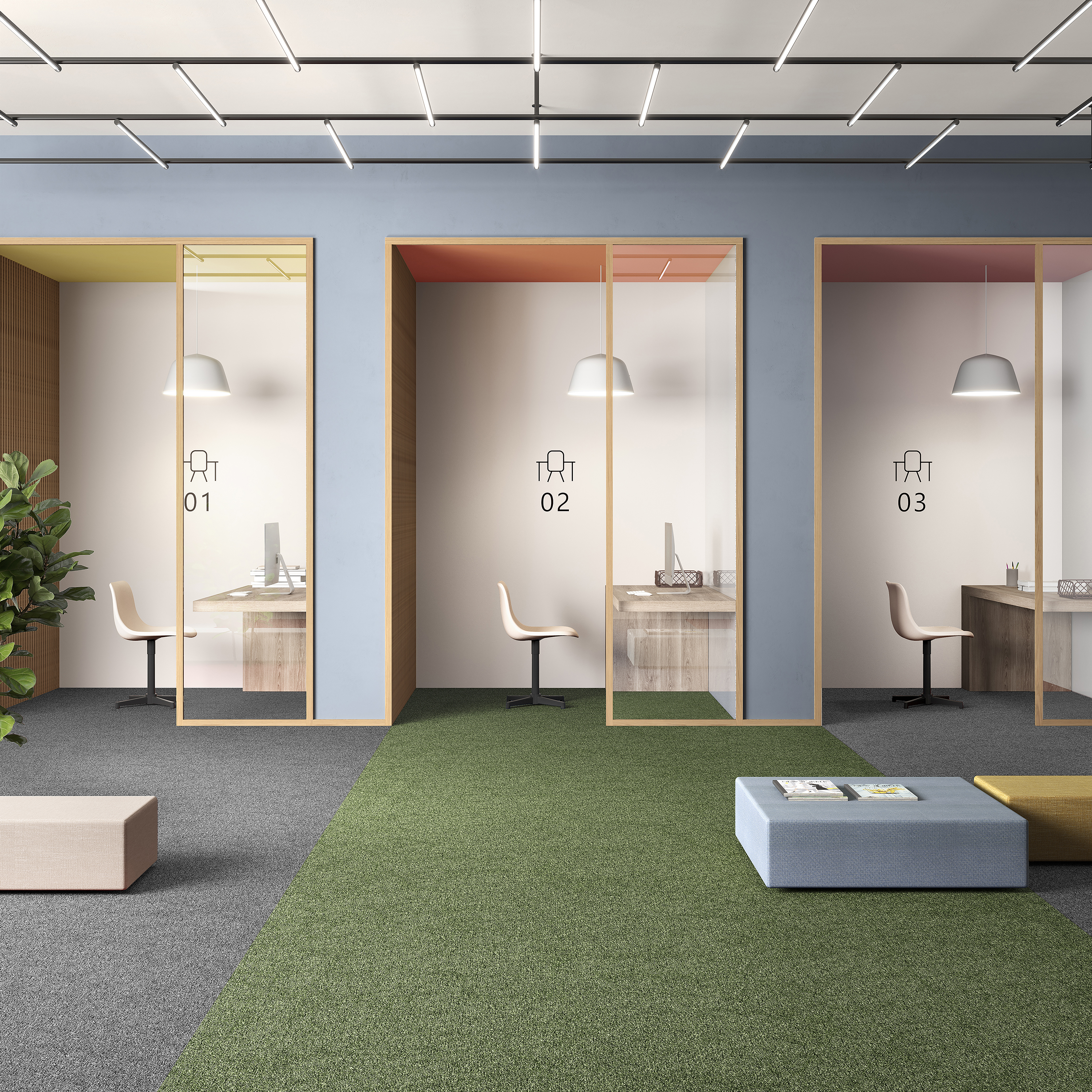 Ковровая плитка Medusa Tile 21 (500*500*5 мм) — купить в Волгодонске