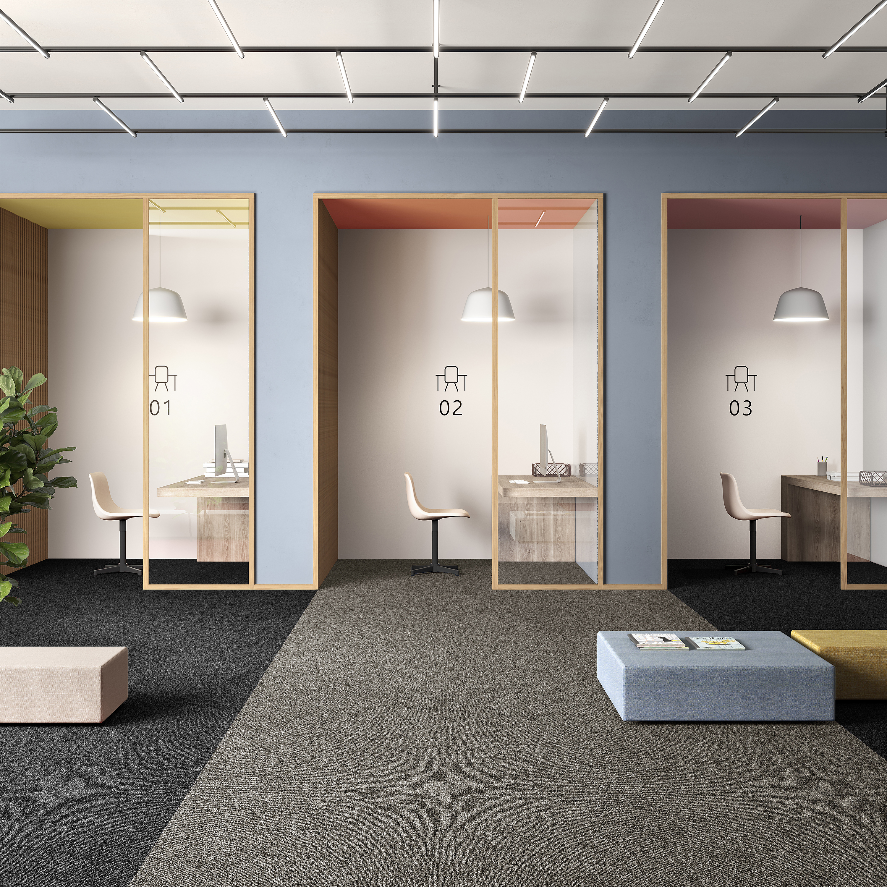 Ковровая плитка Medusa Tile 40 (500*500*5 мм) — купить в Волгодонске