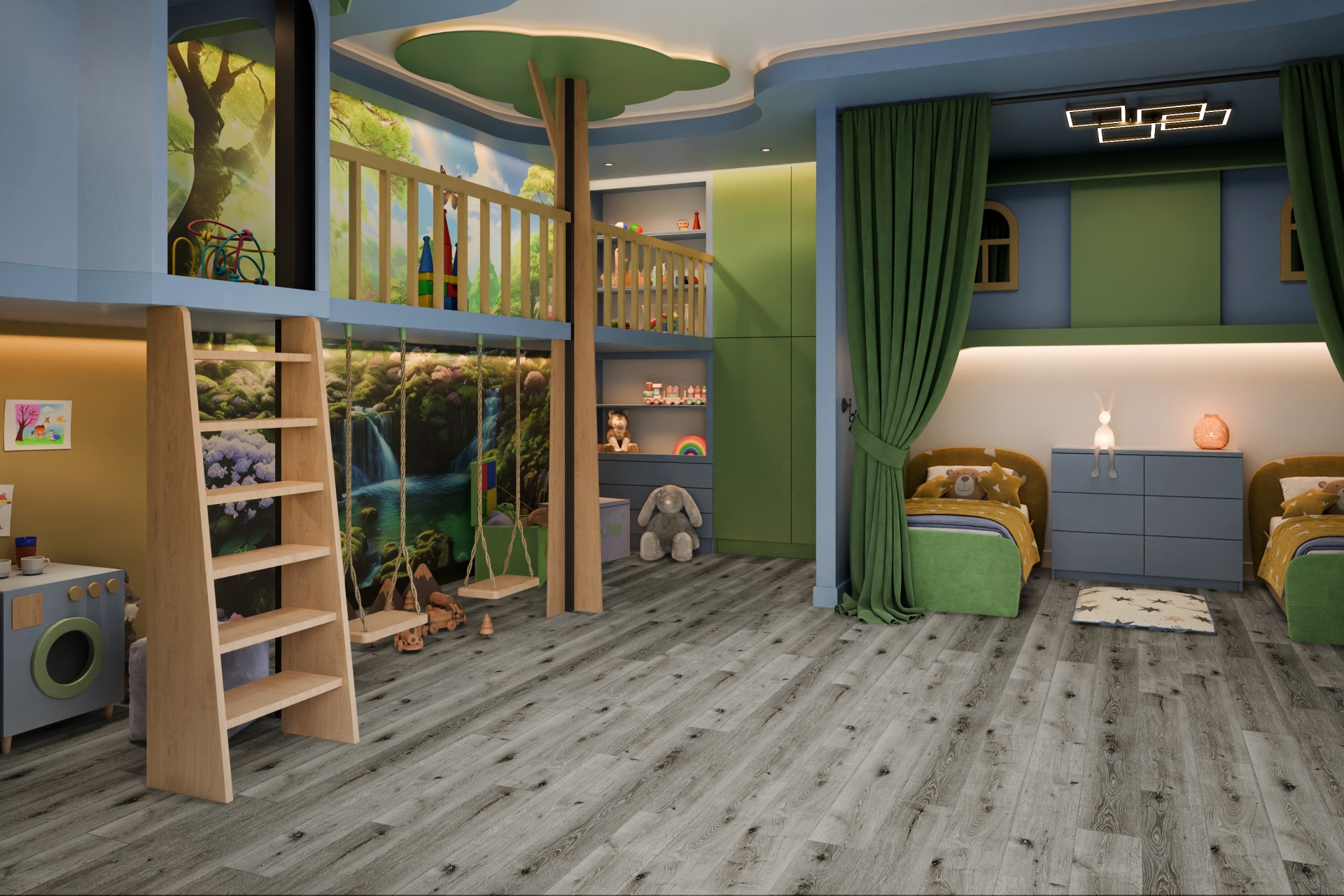 Усовершенствованная кварц-виниловая плитка «Damy Floor» Дуб Состаренный Серый (1227*187*2,5 мм) — купить в Волгодонске