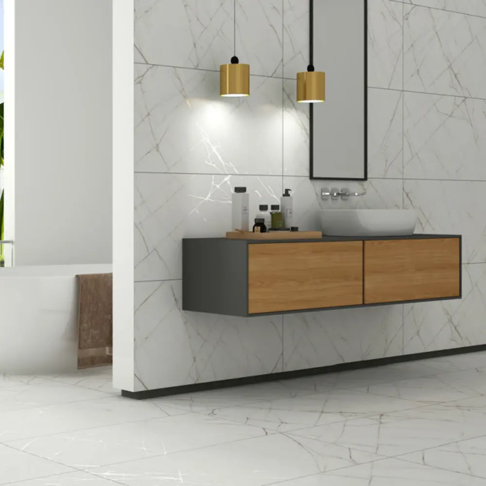 Керамогранит "Sonex" Cracle white карвинг 60x120см цвет белый с прожилками — купить в Волгодонске