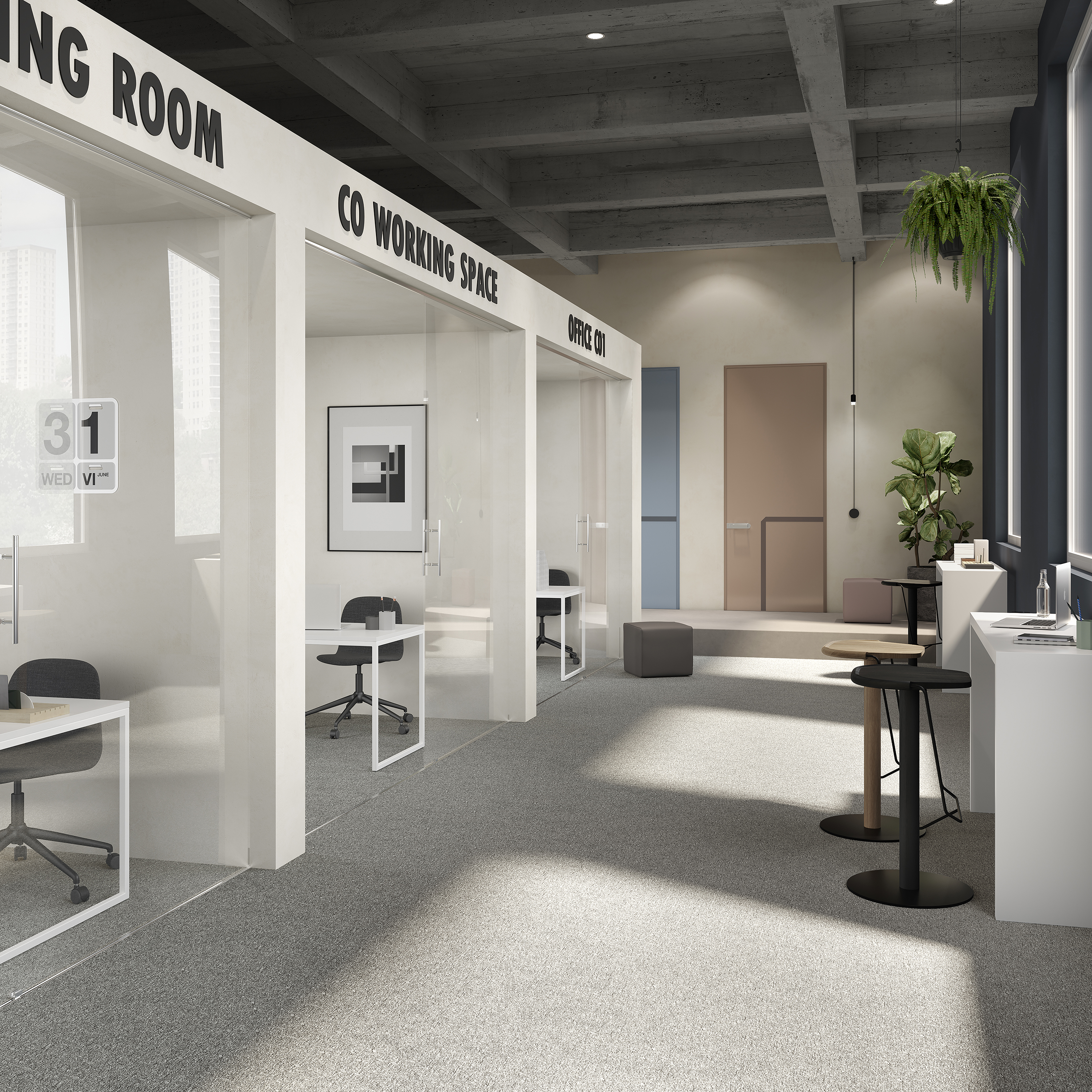 Ковровая плитка Medusa Tile 94 (500*500*5 мм) — купить в Волгодонске