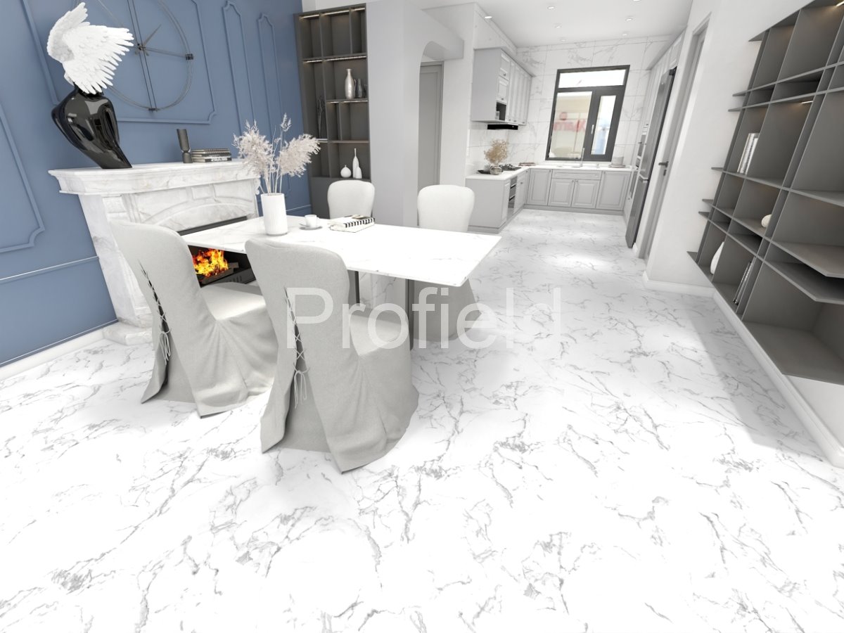 HSPC ламинат "Profield" Камень белый (610*305*5,5 мм) — купить в Волгодонске