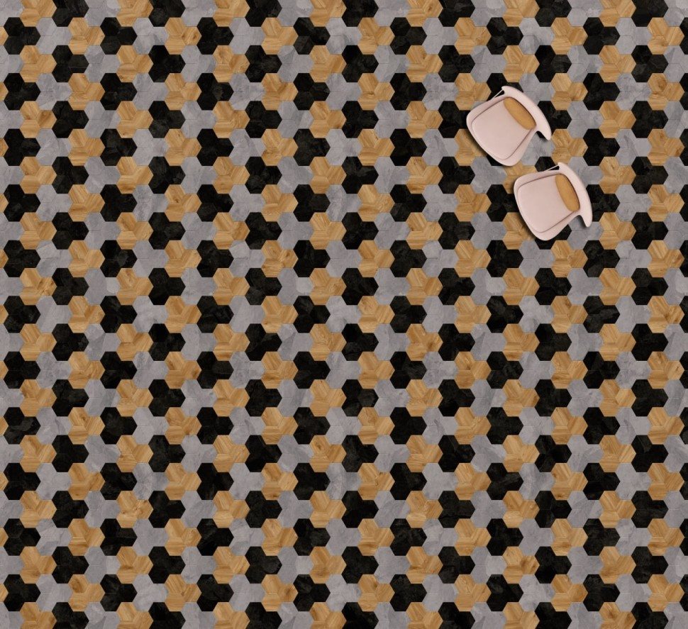 Виниловая плитка "Moduleo" Moods Hexagon 353 (226,32*196*2,5 мм) — купить в Волгодонске