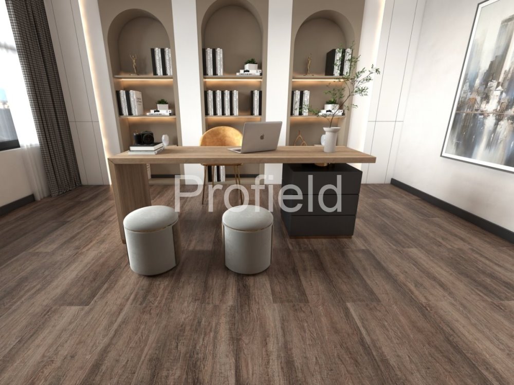 HSPC ламинат "Profield" Дуб темный (1200*228*5,5 мм) — купить в Волгодонске