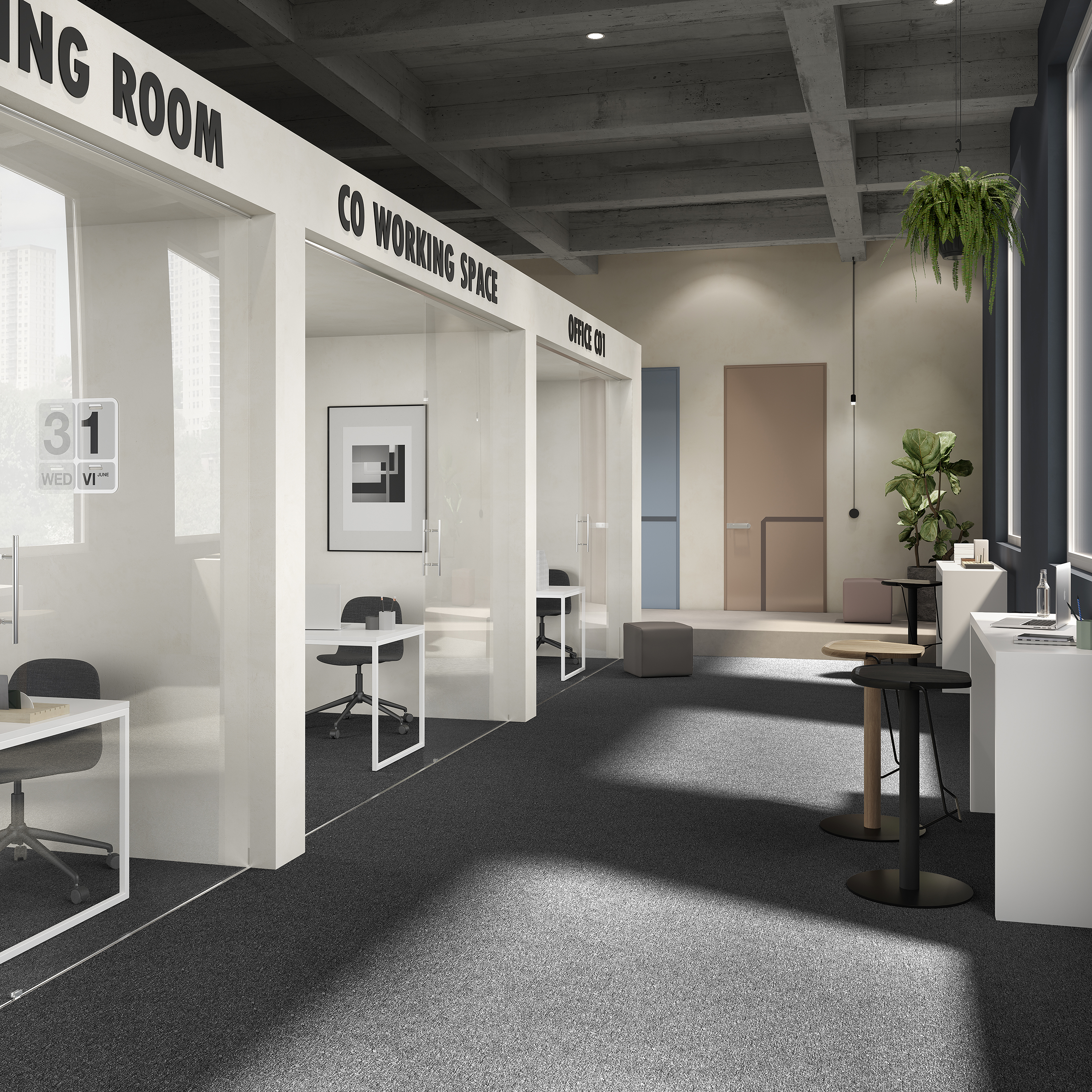 Ковровая плитка Medusa Tile 99 (500*500*5 мм) — купить в Волгодонске