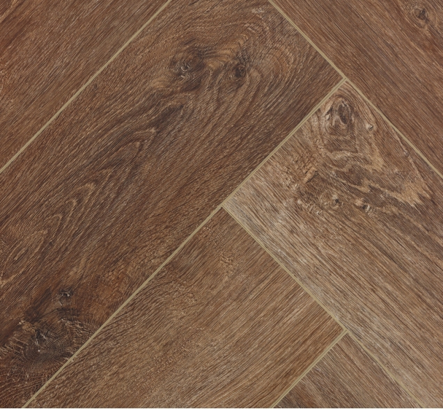 Виниловый ламинат SPC "Cronafloor" Herringbone Дуб Тулуза (640*128*4,5 мм) — купить в Волгодонске