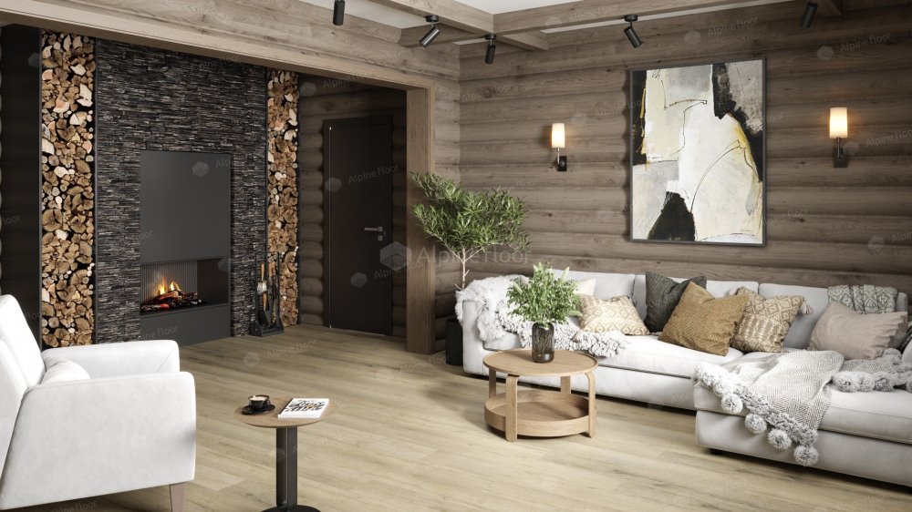 SPC Ламинат "Alpine Floor" Дуб сливочный (1220*183*8 мм) — купить в Волгодонске