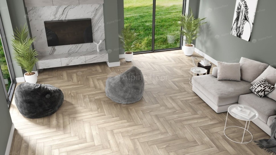 Виниловая плитка "Alpine Floor" Parquet LVT Дуб Натуральный Отбеленный (590*118*2,5 мм) — купить в Волгодонске