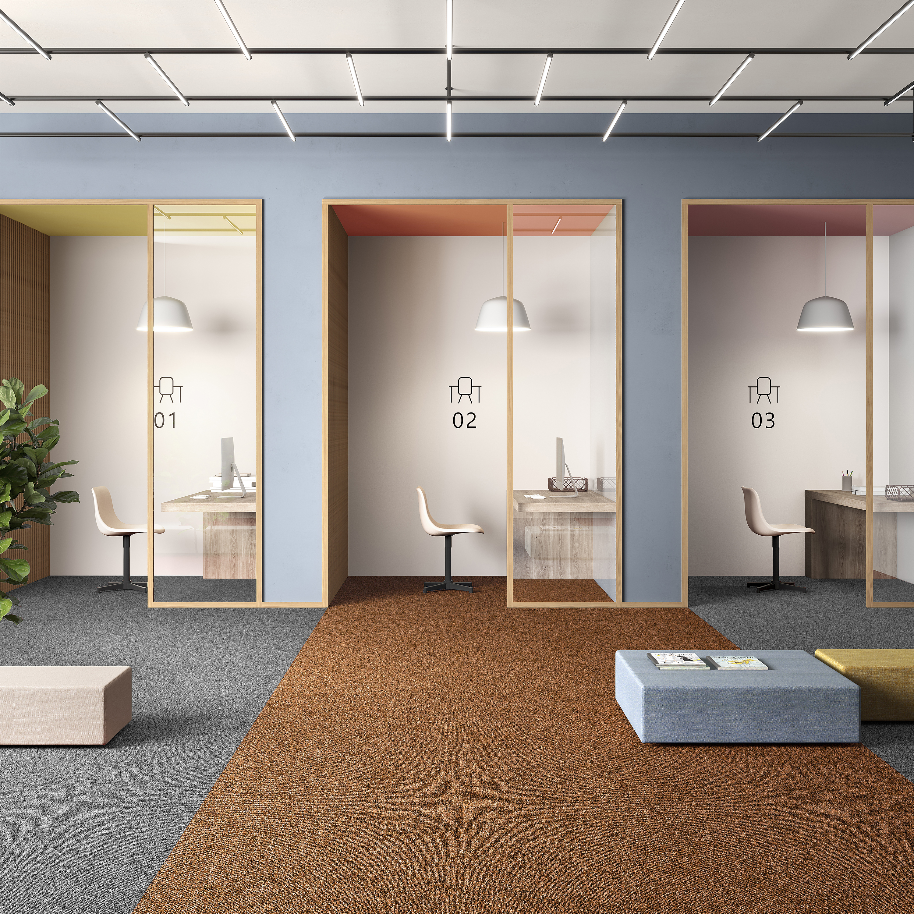 Ковровая плитка Medusa Tile 84 (500*500*5 мм) — купить в Волгодонске