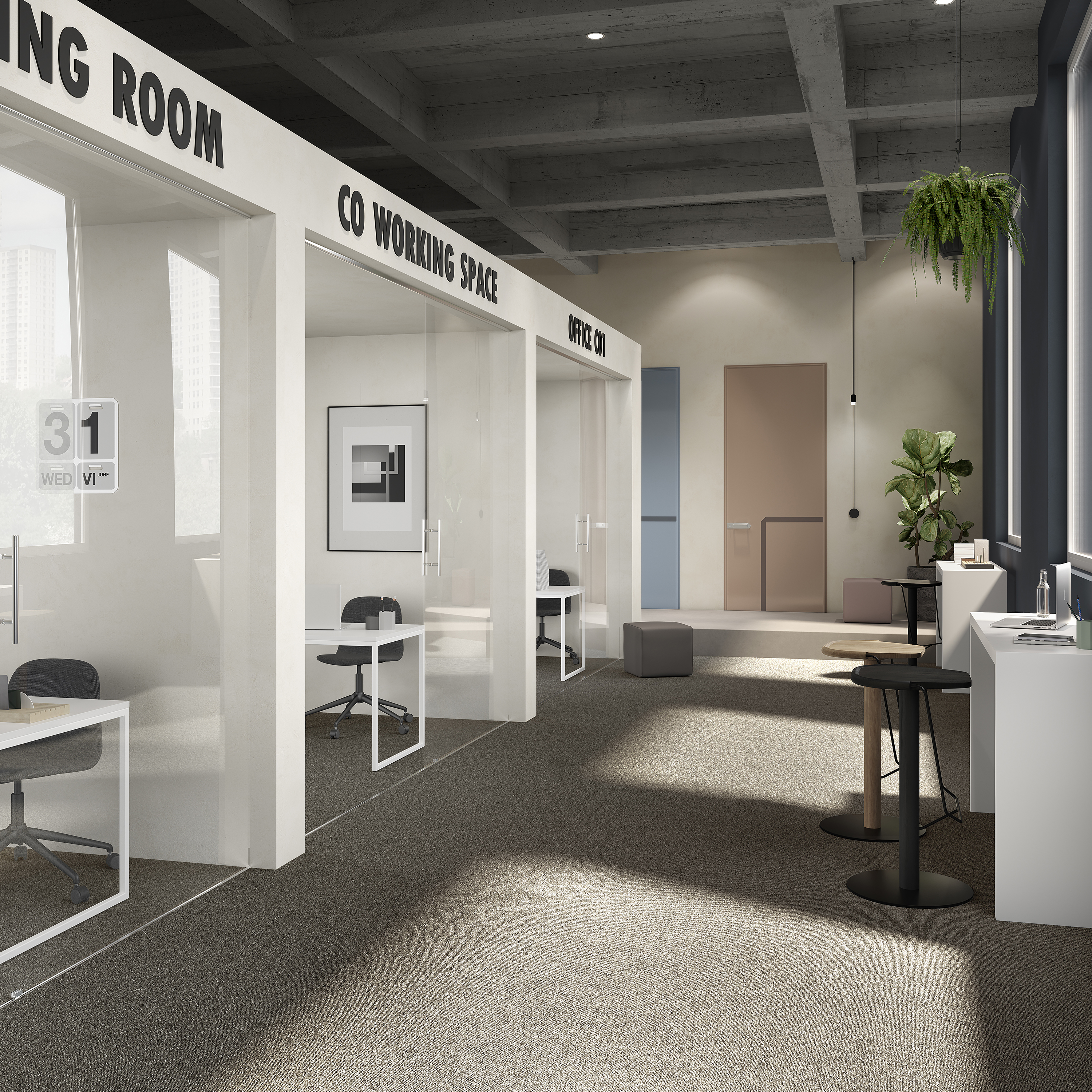 Ковровая плитка Medusa Tile 43 (500*500*5 мм) — купить в Волгодонске