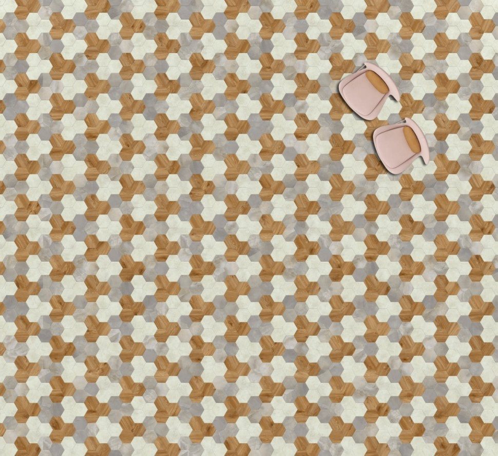 Виниловая плитка "Moduleo" Moods Hexagon 351 (226,32*196*2,5 мм) — купить в Волгодонске