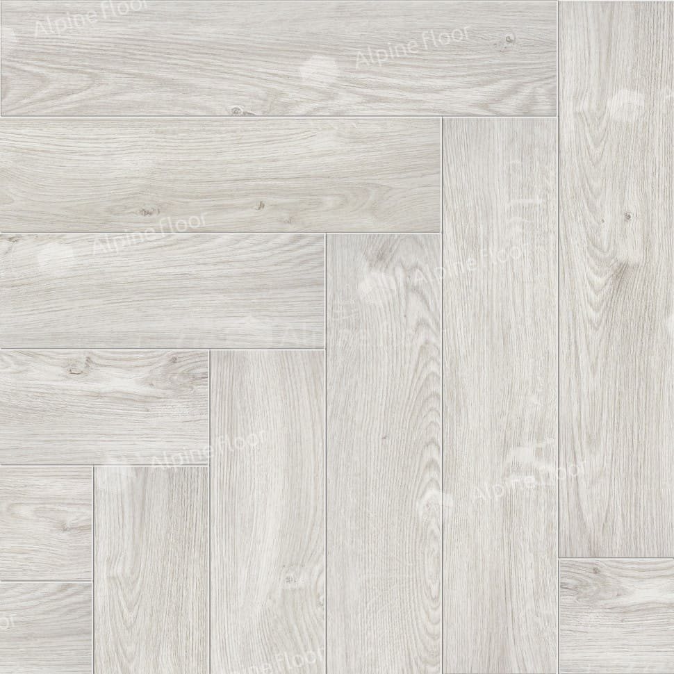 Виниловая плитка "Alpine Floor" Parquet LVT Снежный (590*118*2,5 мм) — купить в Волгодонске