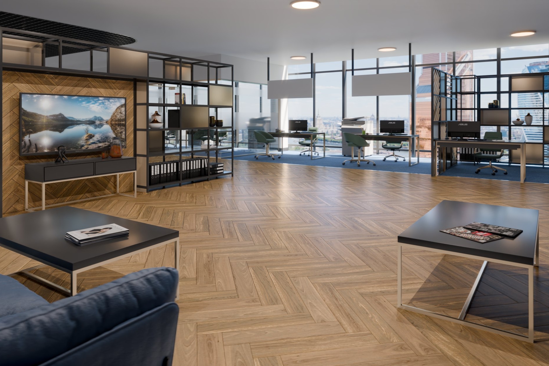 Инженерный паркет «Damy Floor» Натуральный (укладка елочкой) — купить в Волгодонске