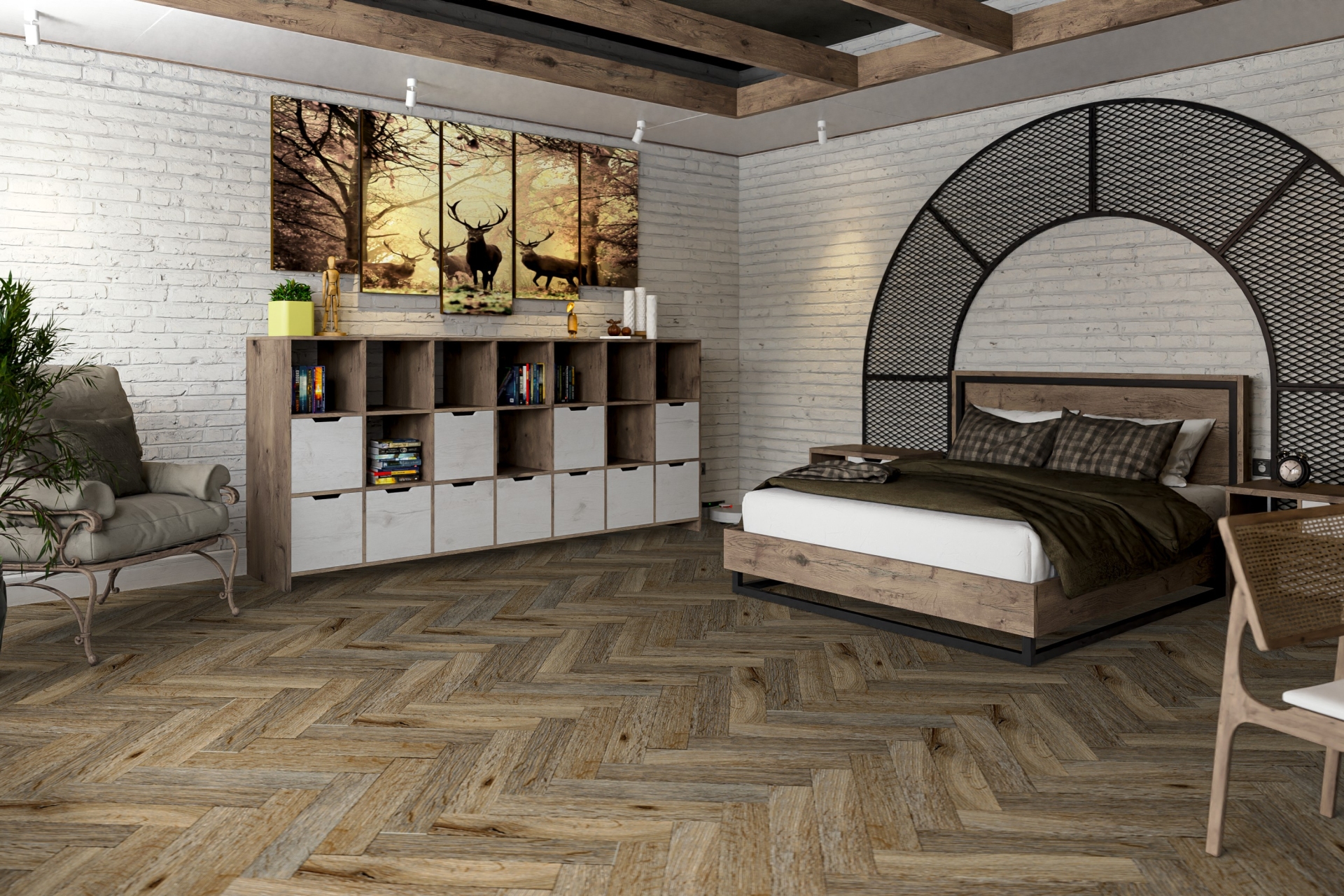 Усовершенствованная кварц-виниловая плитка «Damy Floor» Ковентри (590*118*2,5 мм) — купить в Волгодонске