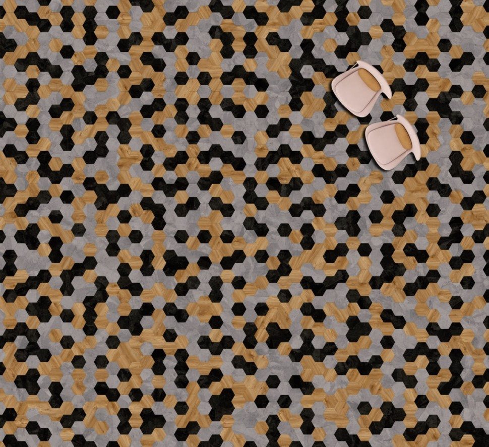 Виниловая плитка "Moduleo" Moods Hexagon 343 (226,32*196*2,5 мм) — купить в Волгодонске