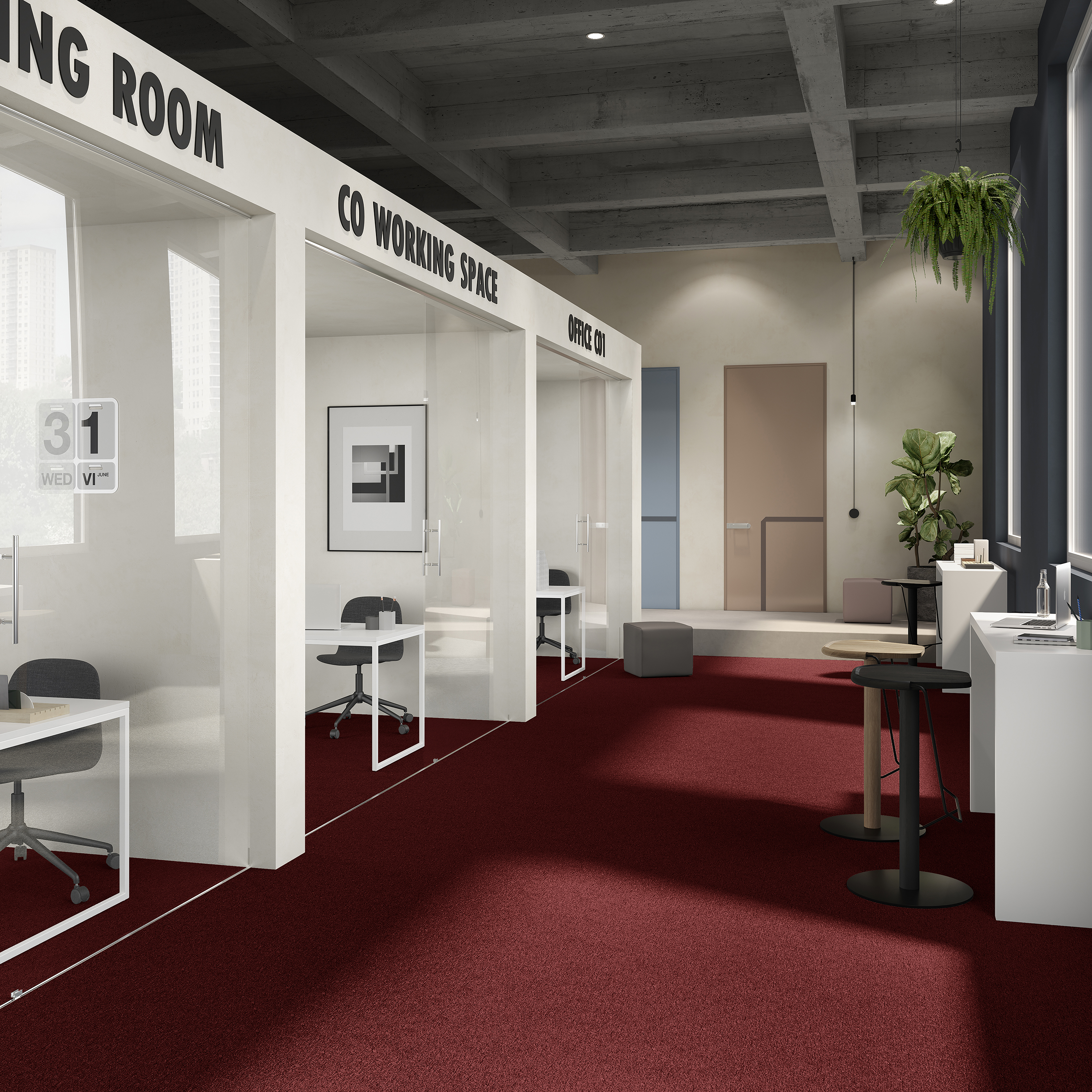 Ковровая плитка Medusa Tile 11 (500*500*5 мм) — купить в Волгодонске