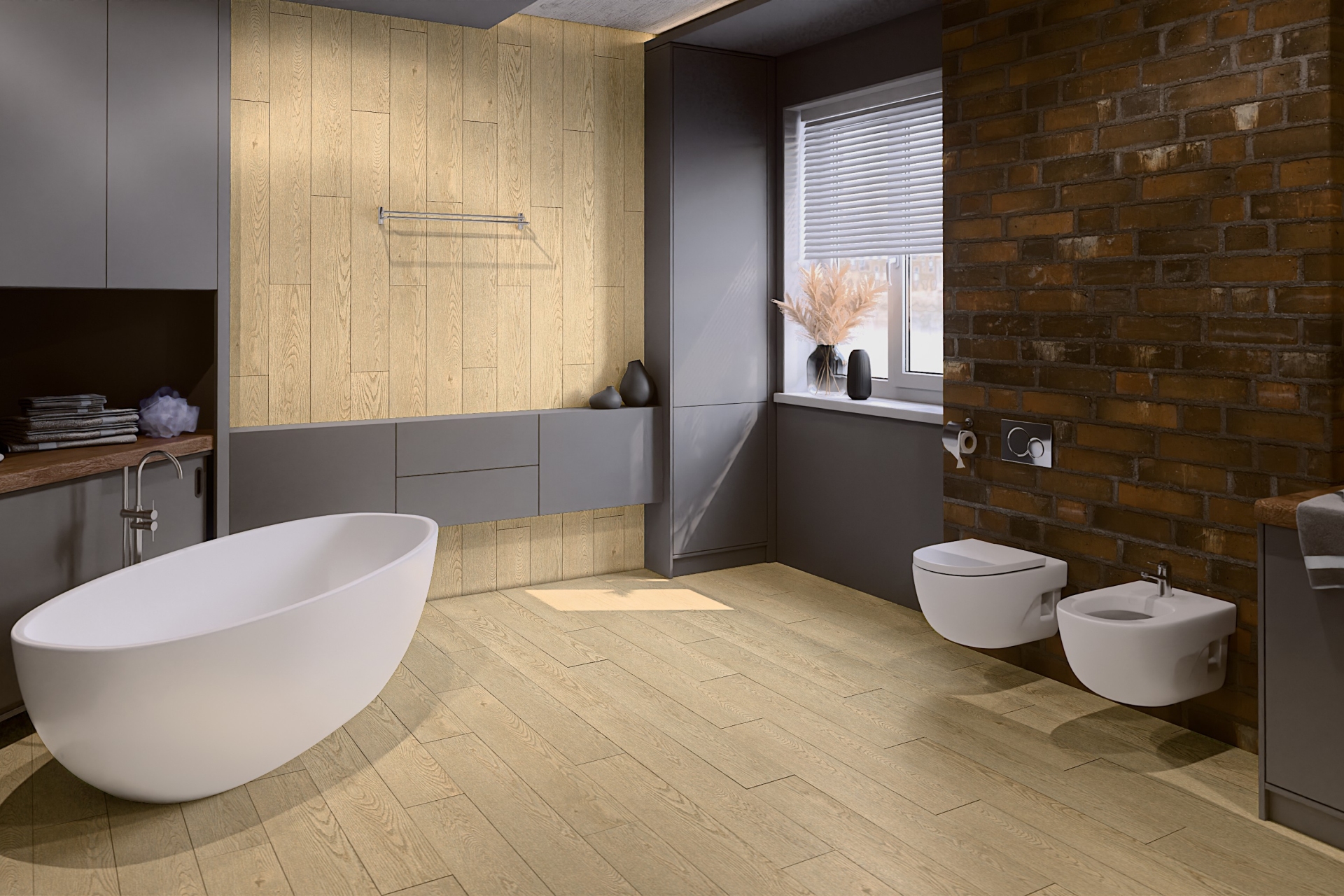 SPC ламинат «Damy Floor» Дуб Латте (1220*180*4 мм) — купить в Волгодонске