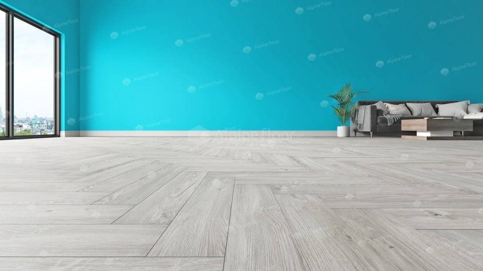 Виниловая плитка "Alpine Floor" Parquet LVT Снежный (590*118*2,5 мм) — купить в Волгодонске