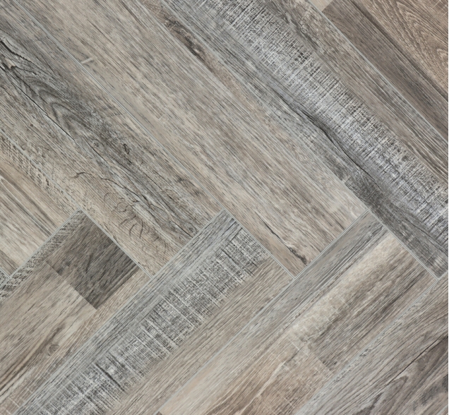 Виниловый ламинат SPC "Cronafloor" Herringbone Дуб Реймс (640*128*4,5 мм) — купить в Волгодонске