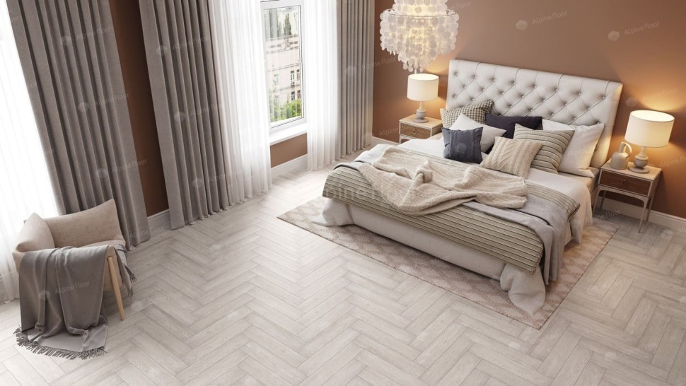 Виниловая плитка "Alpine Floor" Parquet LVT Голубой Лес (590*118*2,5 мм) — купить в Волгодонске