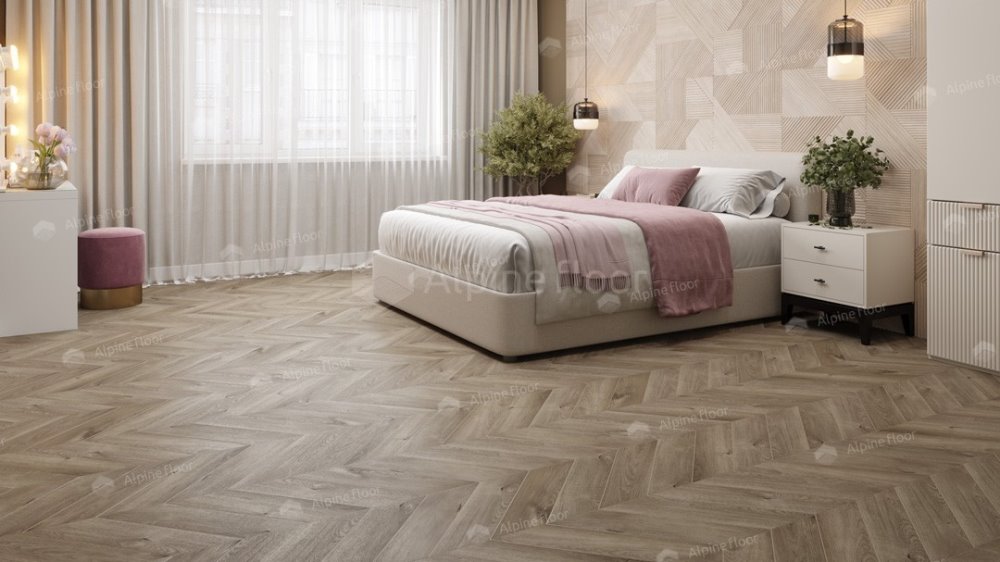 LVT плитка "Alpine Floor" Дуб Натуральный Отбеленный (555*127*2,5 мм) — купить в Волгодонске