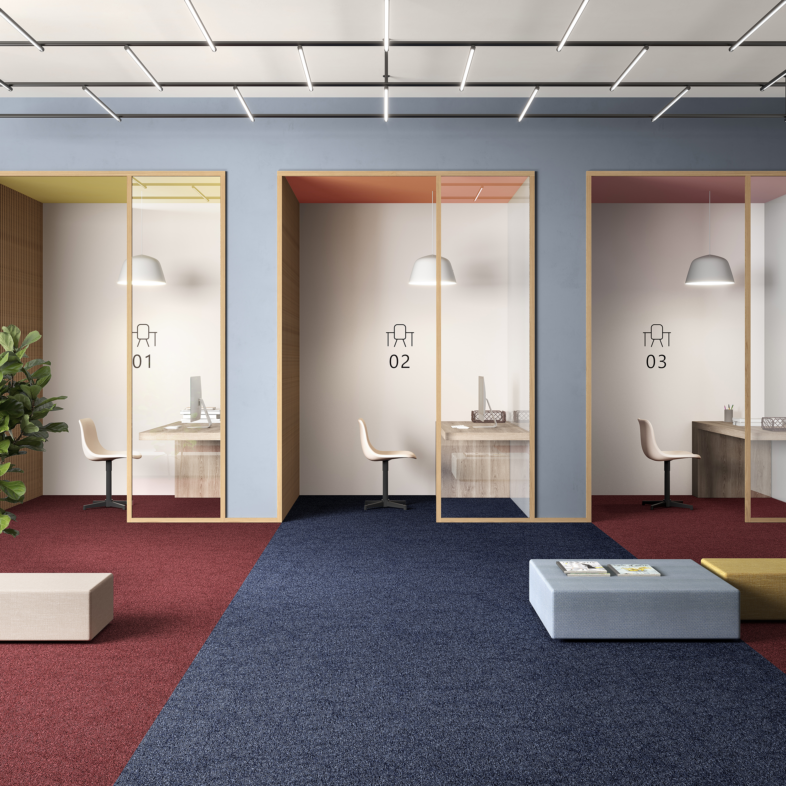 Ковровая плитка Medusa Tile 77 (500*500*5 мм) — купить в Волгодонске