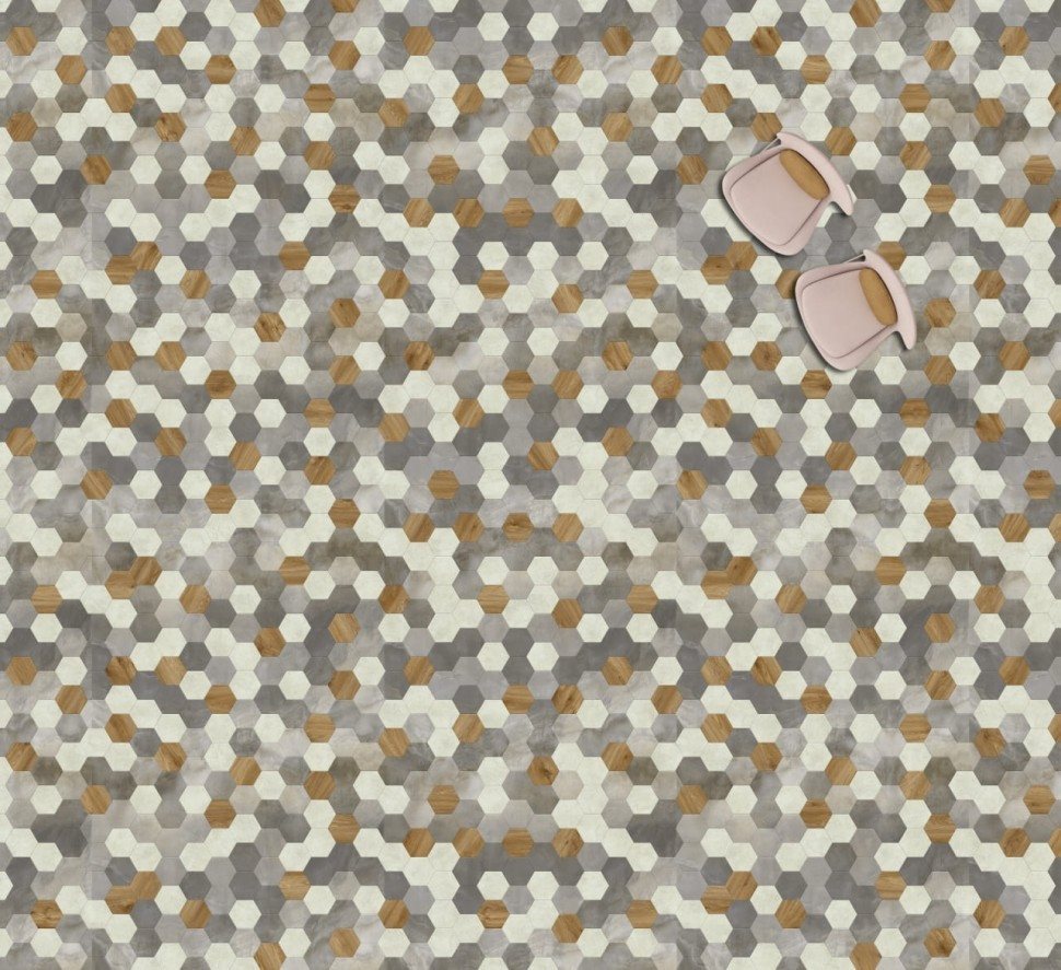 Виниловая плитка "Moduleo" Moods Hexagon 348 (226,32*196*2,5 мм) — купить в Волгодонске