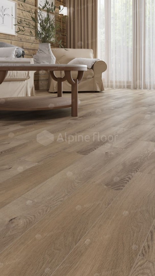 Виниловая плитка "Alpine Floor" Parquet LVT Дуб Синистра (590*118*2,5 мм) — купить в Волгодонске