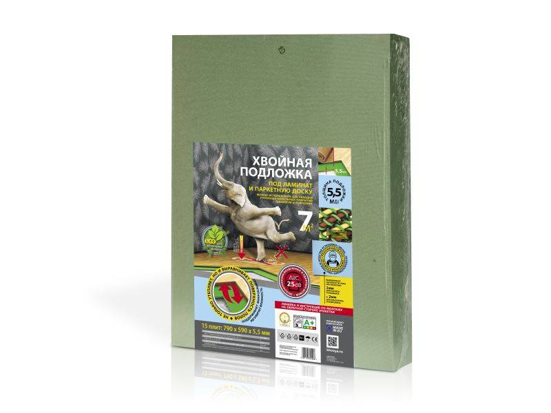 Подложка "Steico" хвойная 5,5мм (7м2)