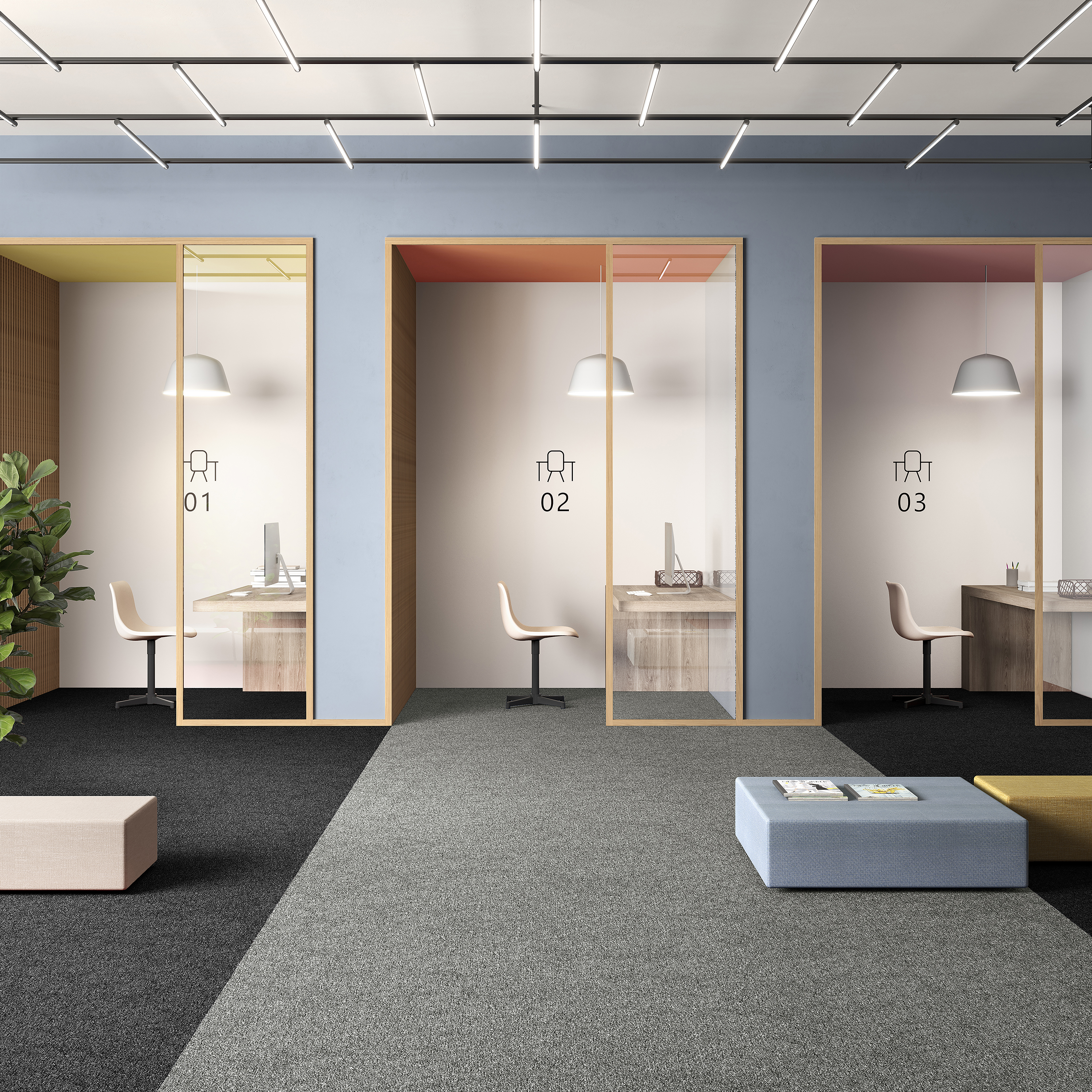 Ковровая плитка Medusa Tile 94 (500*500*5 мм) — купить в Волгодонске