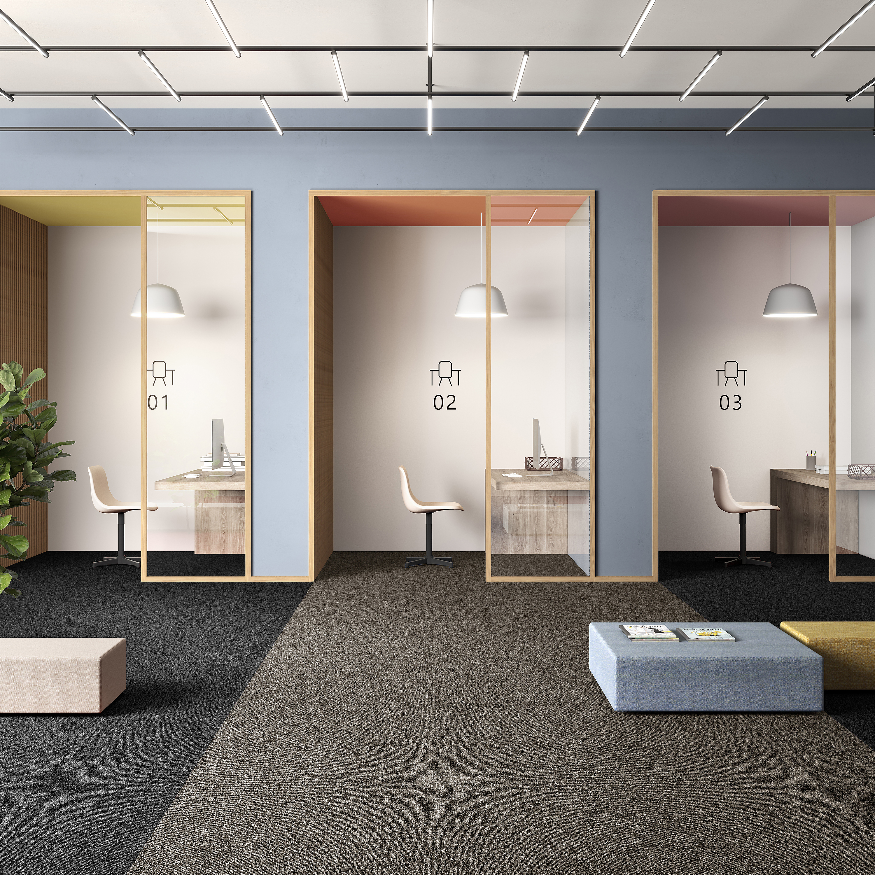 Ковровая плитка Medusa Tile 43 (500*500*5 мм) — купить в Волгодонске