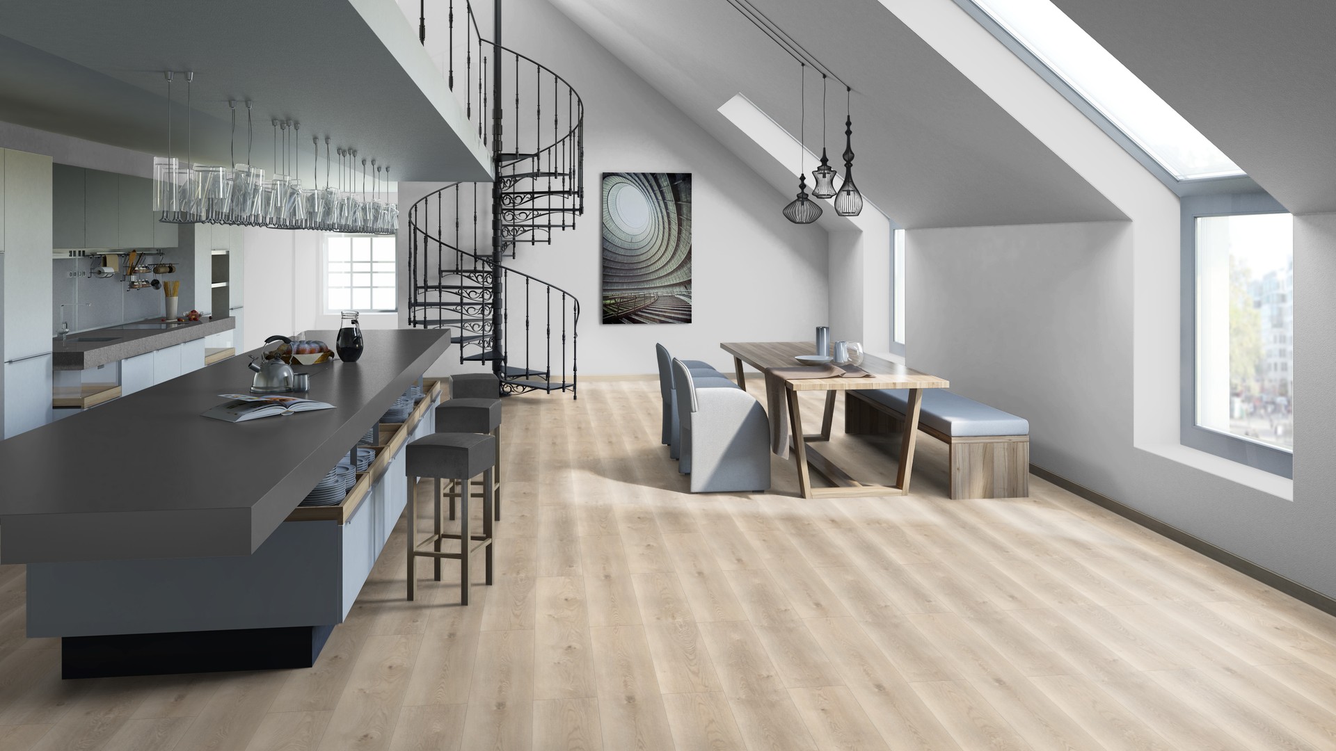 SPC ламинат "Tarkett" Deep House Sean (1400*225*4,6 мм) — купить в Волгодонске