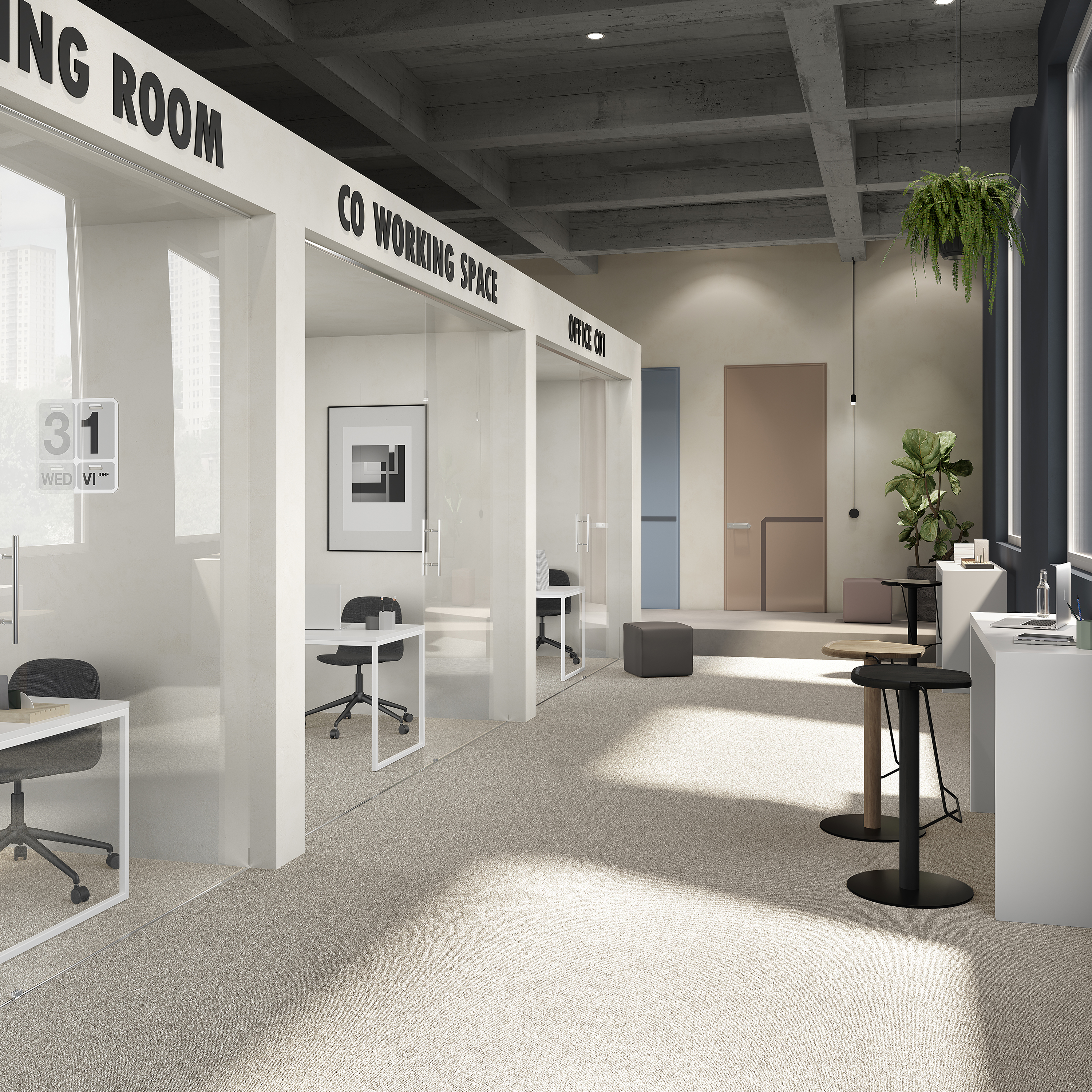 Ковровая плитка Medusa Tile 33 (500*500*5 мм) — купить в Волгодонске