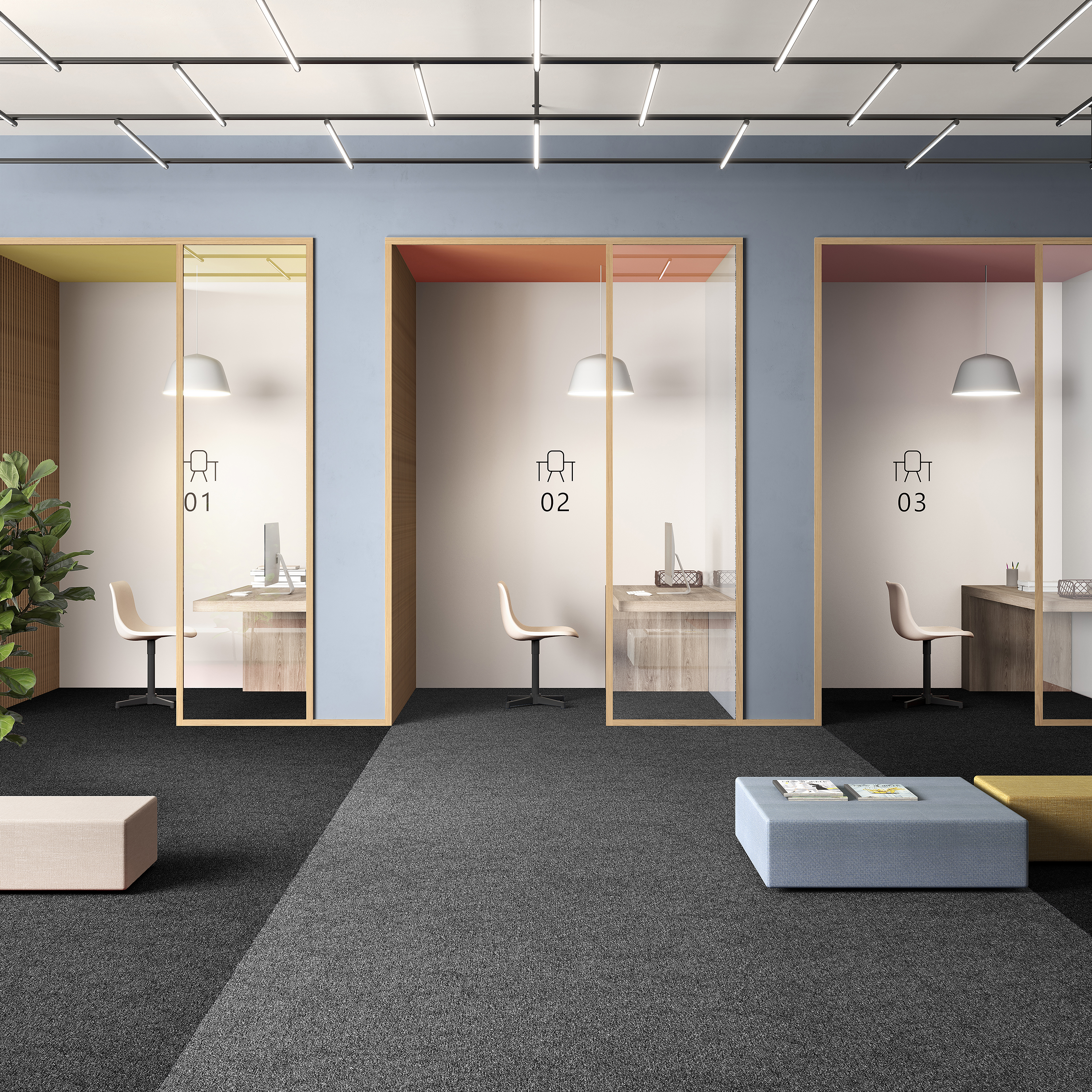 Ковровая плитка Medusa Tile 98 (500*500*5 мм) — купить в Волгодонске