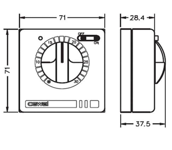 Терморегулятор Cewal RQ10 — купить в Волгодонске