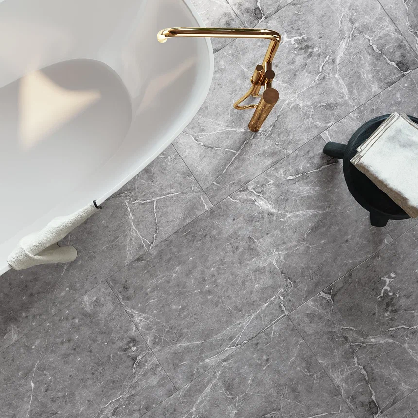 Кварцвиниловая плитка "Invictus" Hudson Stone Silver (914*457*2,5мм) — купить в Волгодонске