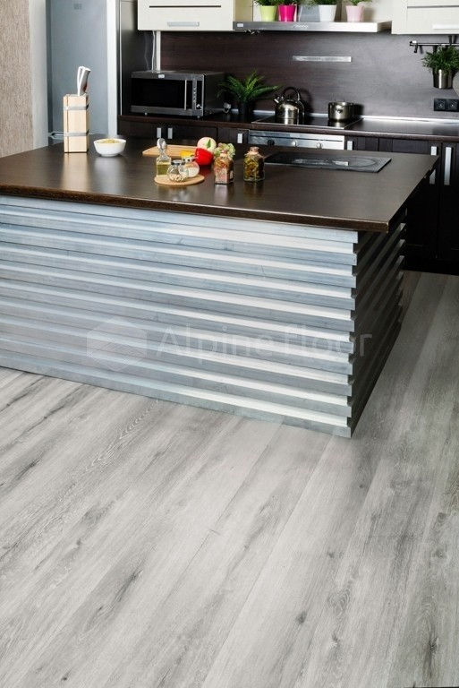 Замковая ПВХ плитка "Alpine Floor" Ясень Серый  (1220*183*4мм) — купить в Волгодонске
