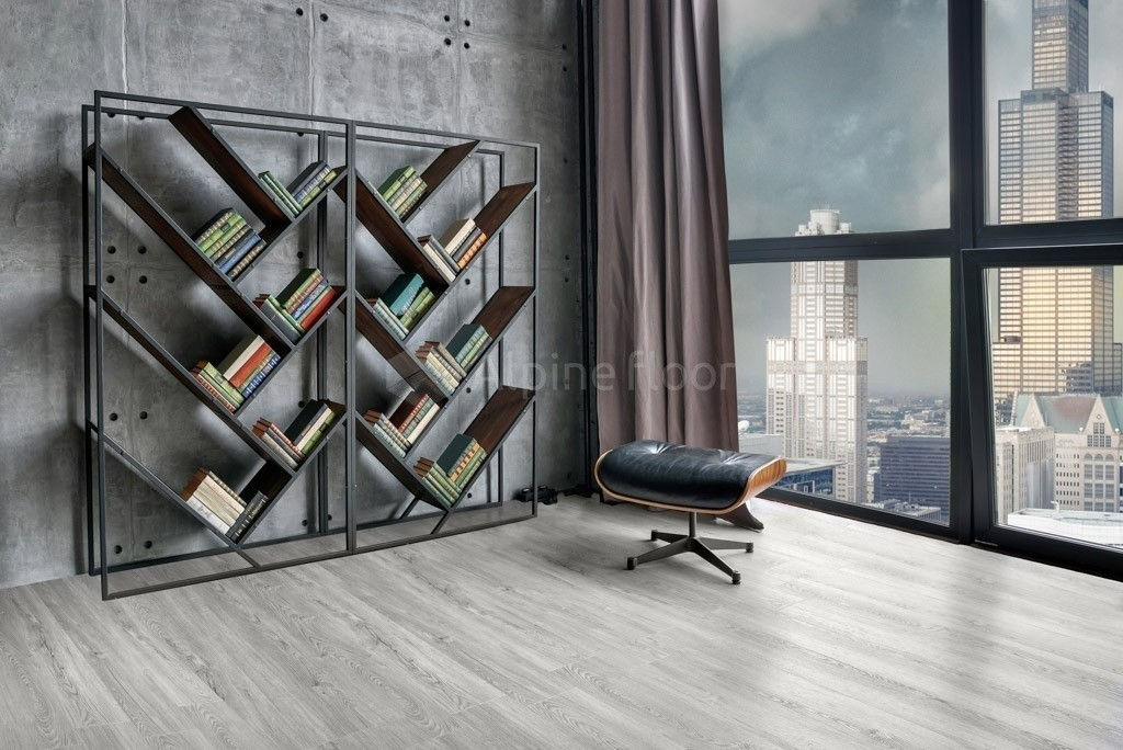 Замковая ПВХ плитка Секвойя Снежная  (1219*184*3,2мм) — купить в Волгодонске