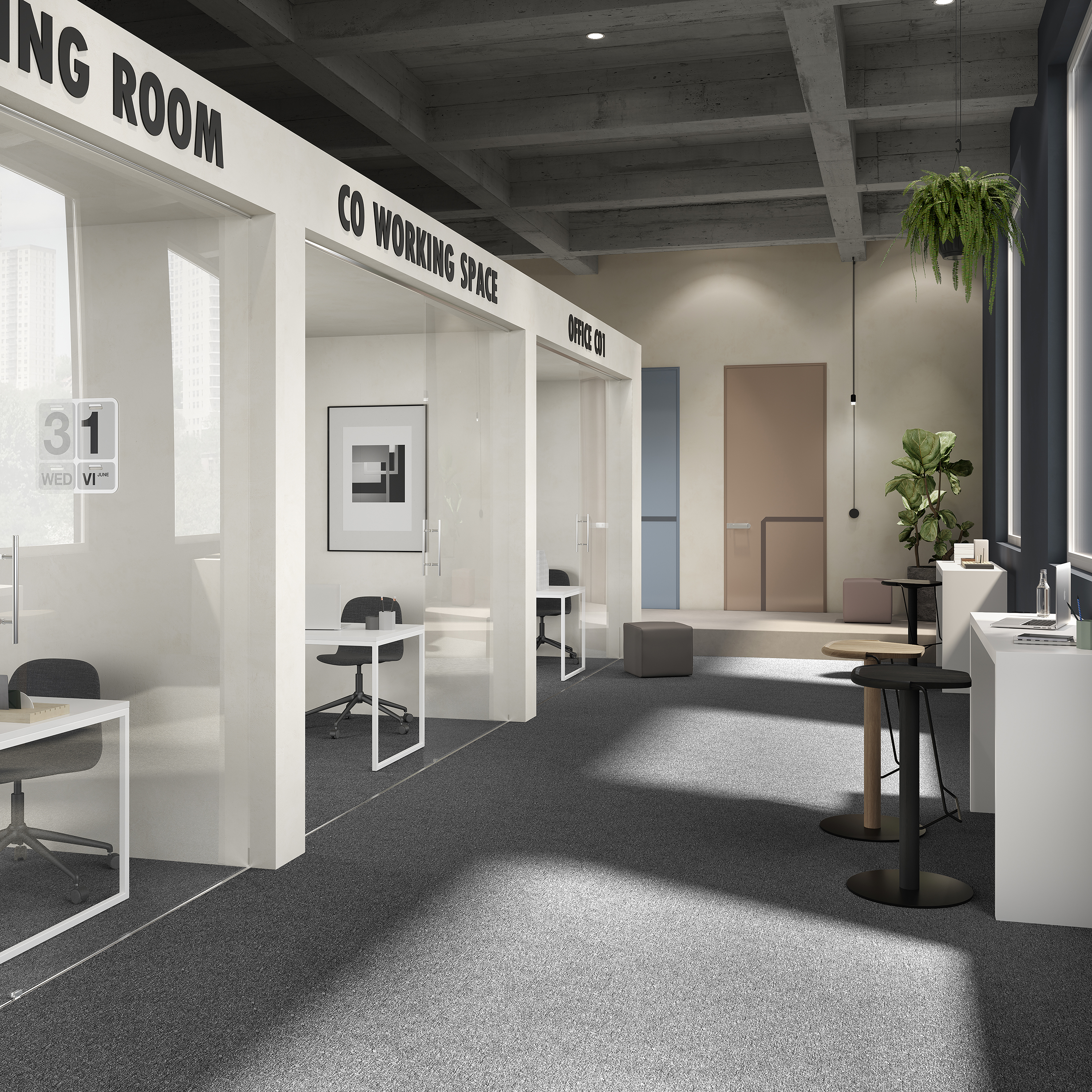 Ковровая плитка Medusa Tile 98 (500*500*5 мм) — купить в Волгодонске